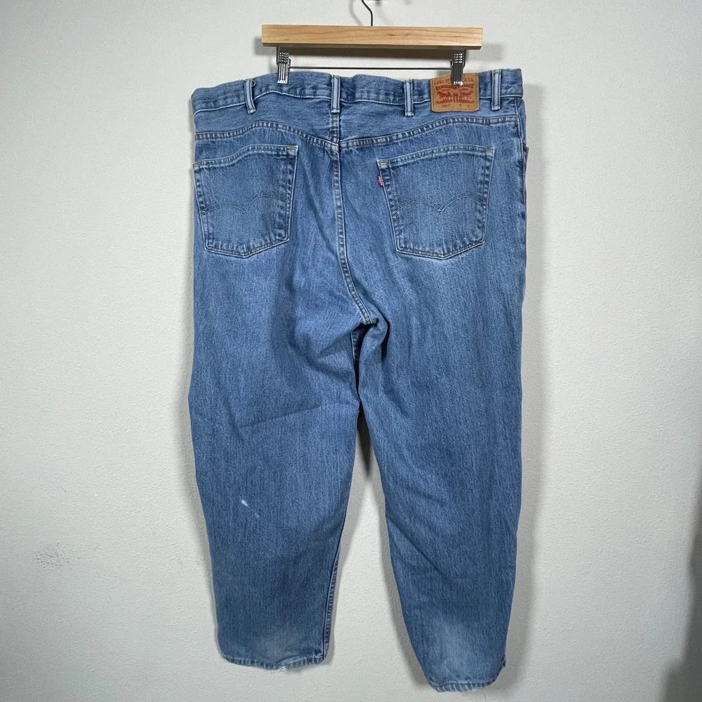 Levi's 560 Comfort Fit Jeans Mens 46x32 Blue Medium Wash Leg Denim